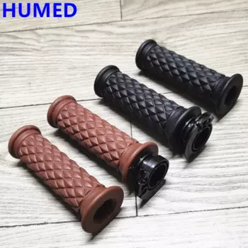 Ручка руля мотоцикла, ручка дроссельной заслонки мотоцикла, универсальная 22 мм, ретро, 7/8 дюйма, ручки для мотоцикла