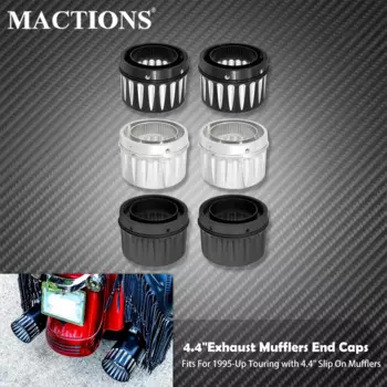 Мотоциклетные наконечники глушителей без шнуровки 4,4 дюйма, торцевые заглушки для Harley Touring Road King FLHR Electra Street Road Glide CVO 1995-23