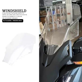 Motorcycle Accessories Baffle Wind Deflectors Screen Windshield Fairing Windscreen For HONDA FORZA 350 FORZA350 Forza350 NSS350