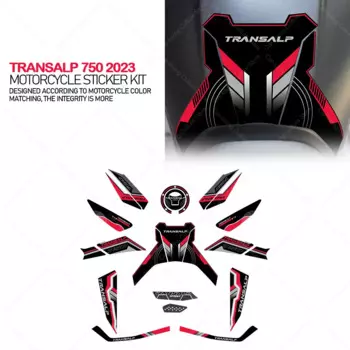 Motorcycle Accessories Waterproof Sticker Moto Sticker Kit 3D Resin Protective Sticker For Transalp 750 Transalp750 2023