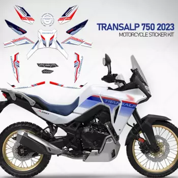 Аксессуары для мотоциклов, водонепроницаемая наклейка, комплект мотоциклетных наклеек, 3D защитная наклейка из смолы для HONDA Transalp 750 Transalp 750 2023