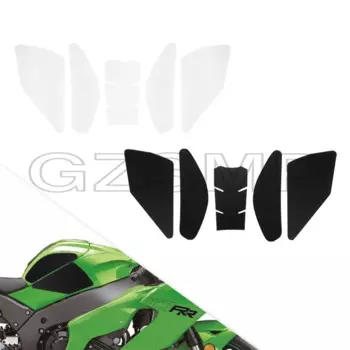 Мотоциклетные противоскользящие накладки на топливный бак, наклейки, боковые газовые наколенники, тяговые наклейки, подходят для Kawasaki ZX10R ZX10RR Ninja 2011-2022