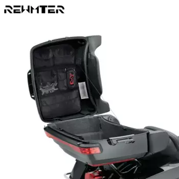 Мотоциклетная черная седельная сумка Tour Pak, органайзер с крышкой, сумка для хранения для Harley Touring Road King Street Glide FLHR FLHTK 2014-Later