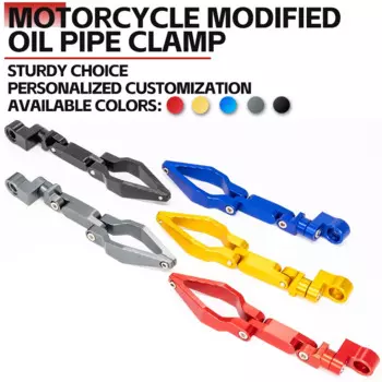 Зажим для кабеля мотоцикла, передняя тормозная магистраль, сменный держатель для шланга, складная конструкция, зажимы для масляных труб из алюминиевого сплава, аксессуары
