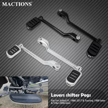 Мотоциклетный рычаг переключения передач с пяткой и носком, передний и задний рычаг с подножками переключения передач для Harley Touring Softail FL Trike Road King Glide FLH