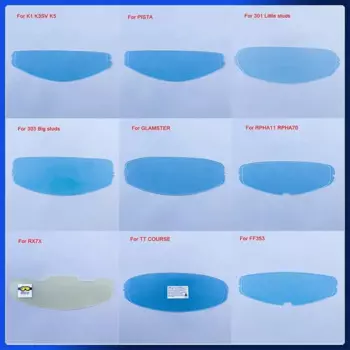 Мотоциклетный шлем, козырек, противотуманная пленка для AGV SHOEI HJC K1 K3SV K5 PISTA GLAMSTER RPHA70 RX7X TT COURSE FF353, противотуманная пленка для линз