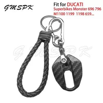 Чехол для ключей мотоцикла, брелок для ключей, подходит для DUCATI Monster 696 796 M1100 1098 1199 659 656 795 Monsters