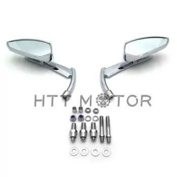 Зеркало для мотоцикла Harley Yamaha Suzuki Intrument Volusia Boulevard CHROME, зеркало заднего вида с лезвием копья