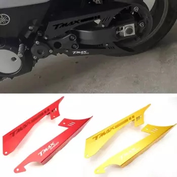 Motorcycle Rear Chain Cover Protective Cover Anti-Drop Aluminum Chain Belt Cover Parts For Yamaha TMAX560 TECHMAX 20-22
