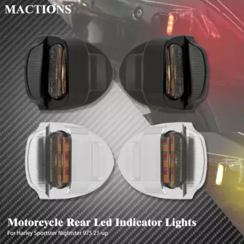 Задний светодиодный индикатор мотоцикла, задний фонарь для Harley Sportster Nightster 975 21 Up, указатель поворота, стоп-сигнал, 12 В, ходовые огни E-Mark