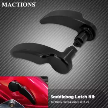 Комплект защелок для седельной сумки для мотоцикла, рычаг подъемника крышки, черный для Harley Touring Road King Street Electra Glide Ultra Limited 2014-2023