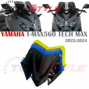 Motorcycle Windshield Windscreen Aluminum Kit Deflector Fairing Cover Fit for YAMAHA TMAX560 T-MAX560 TACH MAX 2022 2023 2024