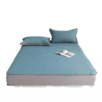 Моющийся латексный крутой коврик класса А, набор из трех предметов с прохладной пряжкой, простыня, юбка для кровати, коврик из ледяного шелка