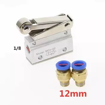MOV-02 PT 1/8 "внутренняя резьба, 3-позиционный 2-ходовой пневматический механический клапан MOV-321, реверсивный клапан, роликовые ручные клапаны