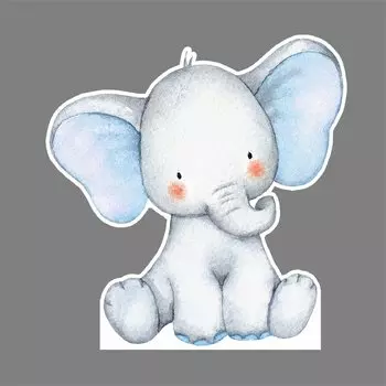 Мозаичная доска MicroPlush слон розовый синий 18/36 дюймов