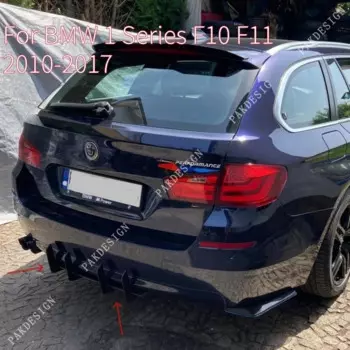 MP Стиль для BMW 1 серии F10 F11 2010-2017 Автомобильный задний бампер, спойлер, диффузор, сплиттер, задние плавники, накладки на крыло, тюнинг