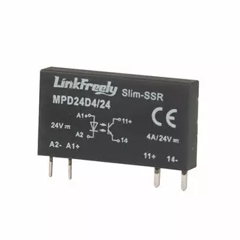 MPD24D4/24 4-контактный PCB микро-модуль реле напряжения 24VDC в 24VDC/4A выход, умный автоматический DC SSR твердотельный банк реле Мини
