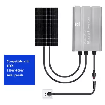 MPPT 500 Вт, 600 Вт, 700 Вт, солнечный инвертор на сетчатой системе PV, вход 18-50 В постоянного тока на выход 120 В/В переменного тока, Гц, домашний микро-инвертор