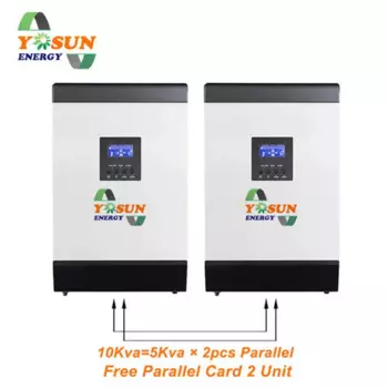 MPPT солнечный инвертор 60A 48Vdc 10Kva 800W решетки инвертор 220В Гибридный Инвертор Чистая синусоида Инвертор 60A AC зарядное устройство батарея