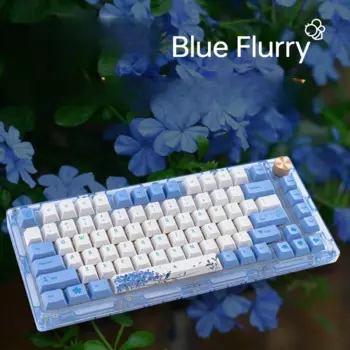 Мягкая акриловая механическая клавиатура с тремя режимами, Bluetooth, 2,4G, Type-c