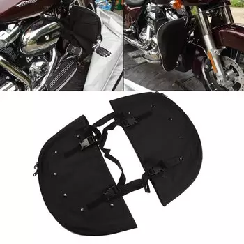 Мягкие мотоциклетные гетры Chaps для моделей Harley Softail FLSTC Fat Boy, оснащенные защитой двигателя 1965-2020, сумкой для ног