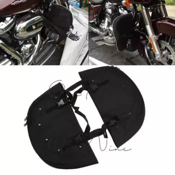 Мягкие мотоциклетные гетры Chaps для моделей Harley Softail FLSTC Fat Boy, оснащенные защитой двигателя 1965-2020, сумкой для ног