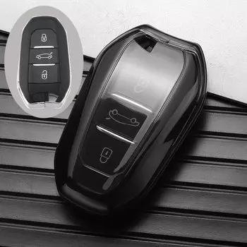 Мягкий чехол для автомобильного ключа из ТПУ, держатель для ключей для Peugeot 308 408 508 2008 3008 4008 5008 для Citroen C4 C6 C3-XR, аксессуары