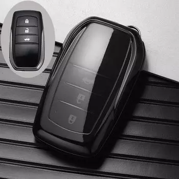 Мягкий чехол для автомобильного ключа из ТПУ для Toyota CHR Hilux Fortuner Land Cruiser 200 Camry Corolla Crown RAV4 Highland