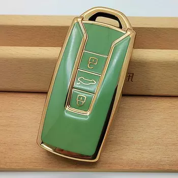 Мягкий чехол для автомобильного ключа из ТПУ с 3 кнопками для Volkswagen Touareg 2018-2021, умный дистанционный ключ с полным покрытием на 360 °, защитный держатель