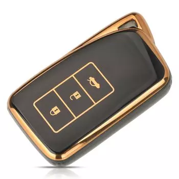 Мягкий чехол для автомобильного ключа Jingyuqin 3/4 BTN из ТПУ для Lexus NX IS RX ES GX LX LS UX GS 200 260 300 350 NX200 NX300 RX350 Аксессуары