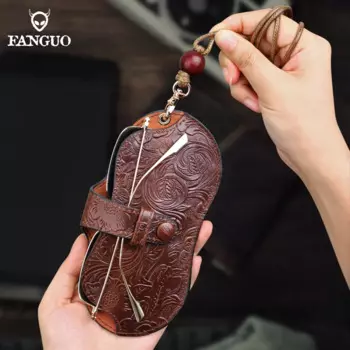 Мягкий чехол для очков из натуральной кожи, сумка ручной работы, кожаный держатель для солнцезащитных очков, чехол для хранения, зажим для очков с отделениями для карт