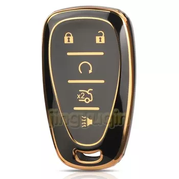 Мягкий чехол Jingyuqin из ТПУ для Chevrolet Chevy, Malibu, Camaro, Cruze, подача искр, Equinox Sonic, вольт, болт, 5 кнопок, автомобильные ключи
