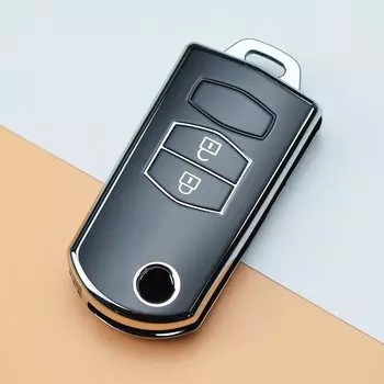 Мягкий чехол-книжка из ТПУ для автомобильного ключа для Mazda 3 2 6 2003 2004 2005 2006 2007 2008 2009 2010 2011 2012 2013 2/3