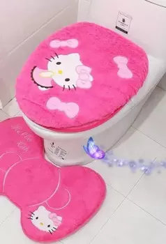 Мягкий чехол на сиденье унитаза Hello Kitty