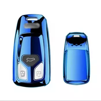 Мягкий ТПУ чехол для автомобильного ключа с дистанционным управлением, полное покрытие для Audi A4L A5 A6 S4 S5 S6 C6 B6 B7 B8 S7 TT TTS RS QT купе родстер, защитный чехол