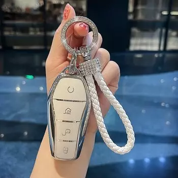 Мягкий ТПУ чехол для автомобильного смарт-ключа для BYD Song PRO Han EV Max Tang DM 2018 Qin PLUS БЕСКЛЮЧЕВОЙ протектор автомобильные аксессуары для ключей