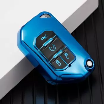 Мягкий ТПУ чехол для ключей чехол для брелка чехол для Jeep Wrangler JL TJ Gladiator JT 2018 2019 защита для брелка