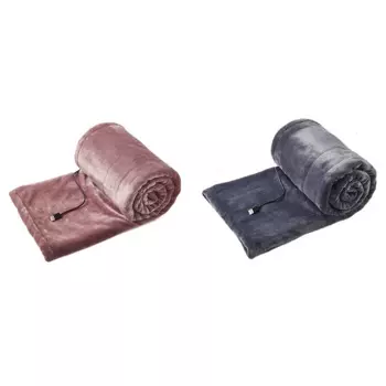 Мягкое одеяло с подогревом, электрическое одеяло, коврик, регулятор температуры и времени, 180X80 см, серый