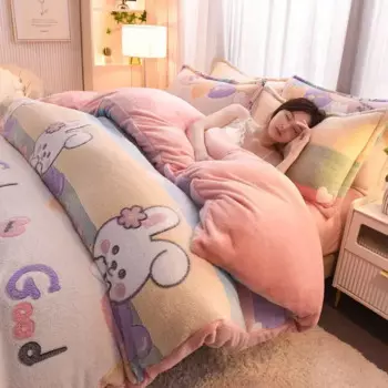 Мягкое теплое пушистое плюшевое покрывало, пододеяльник, пододеяльник, зимний комплект одеял, двойное роскошное постельное белье, Комплект постельного белья 220x240