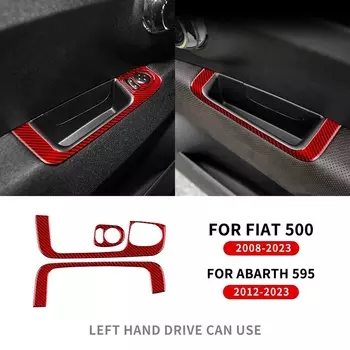 Мягкое углеродное волокно для Fiat 500 2011 2012-2023 для Abarth 595 2016 2017 2018 2019 2020 2021 2022 2023 Abarth 695 2017-2023 руководство