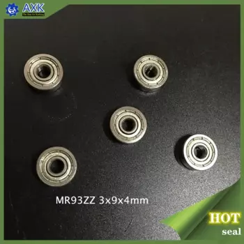 MR93 ZZ ABEC-1 (100 шт.) Миниатюрные шарикоподшипники 3x9x4 мм MR93ZZ