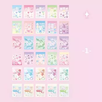 Mr.Paper 4 дизайн блестящие наклейки