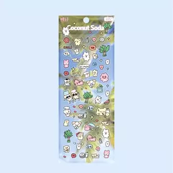 Mr. Paper 4 стикеры животные пластик