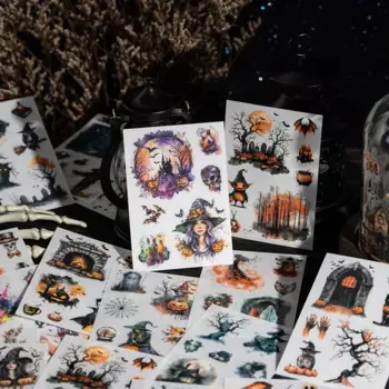 Готические наклейки с черепами ведьм Mr. Paper