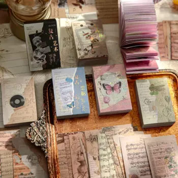 Mr.Paper наклейки винтажные 60 шт.