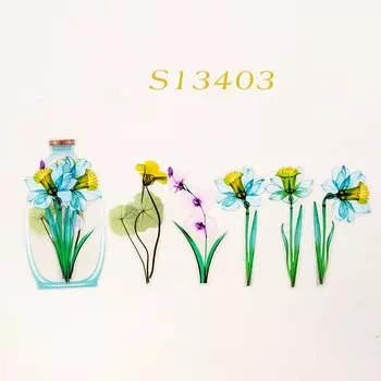 Mr. Paper Эстетические цветочные наклейки