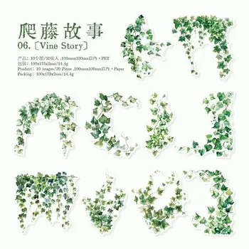 Mr. Paper наклейки с цветами и виноградом