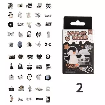 Mr. Paper наклейки с животными 50 шт.