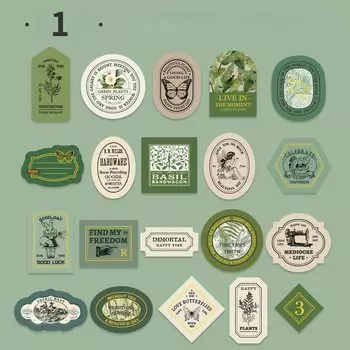 Mr. Paper Ретро наклейки для этикеток 40 шт