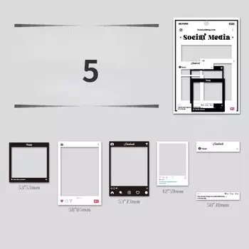 Mr. Paper, винтажная пленка, наклейки, серия Life Border, 6 стилей